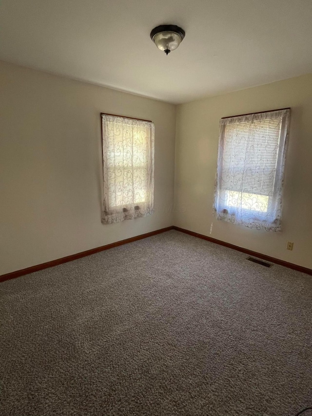 view of carpeted empty room