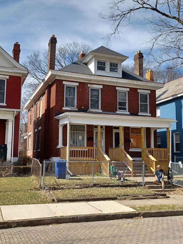 view of front of house with a porch