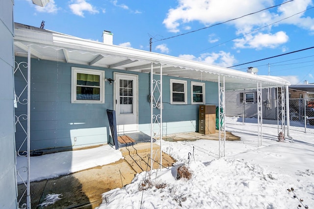 view of front of home