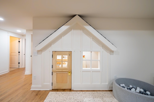 interior space featuring hardwood / wood-style floors