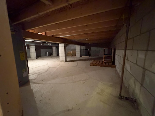 view of basement