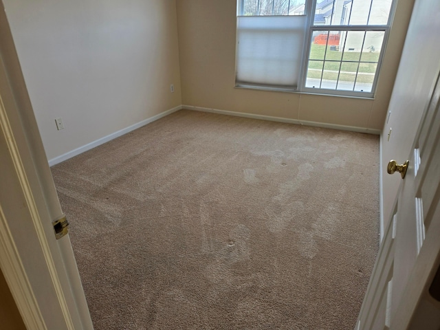 view of carpeted empty room