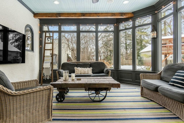 sunroom with a wealth of natural light