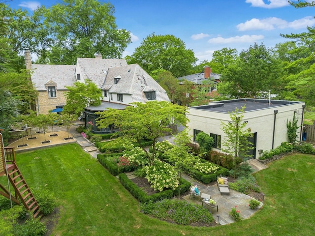 birds eye view of property