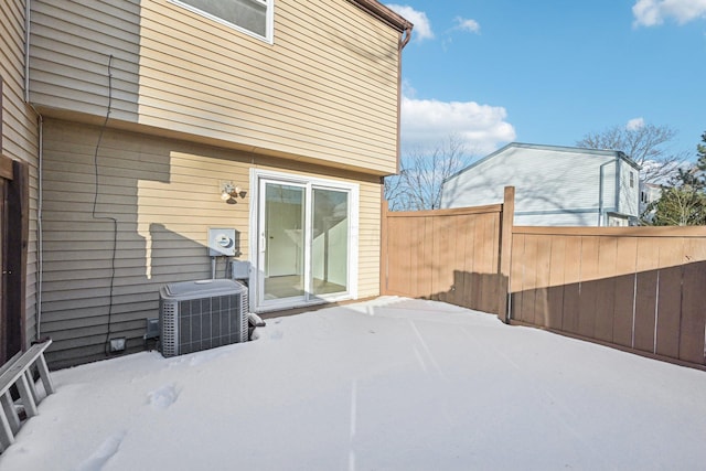 view of patio with central air condition unit