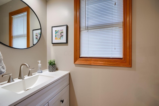 bathroom featuring vanity