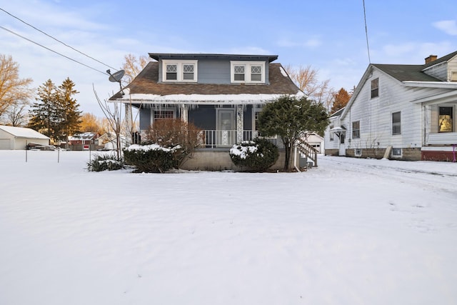 view of front of house with a porch