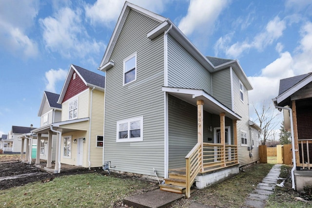 exterior space featuring a porch