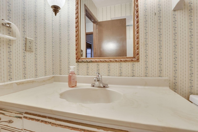 bathroom with vanity