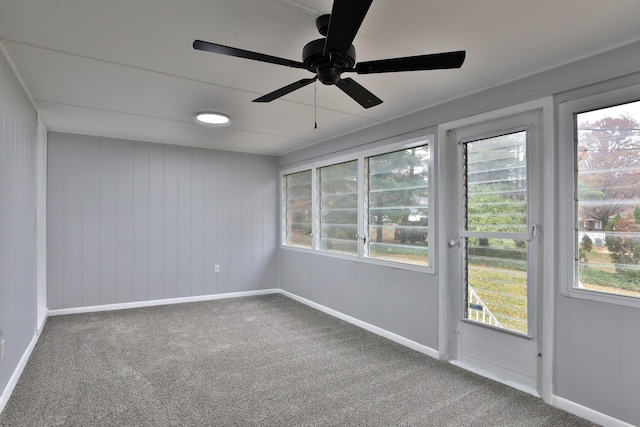 unfurnished sunroom with plenty of natural light