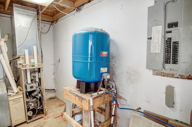 utility room with electric panel