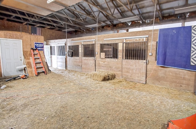 view of horse barn