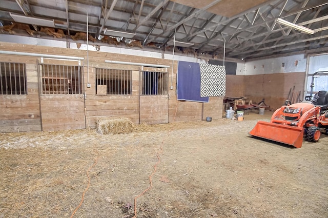 view of horse barn