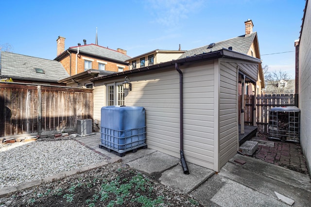 view of property exterior featuring a patio area