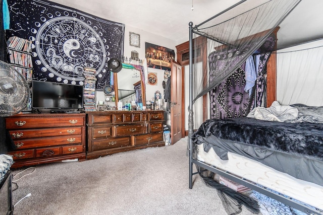 bedroom featuring carpet