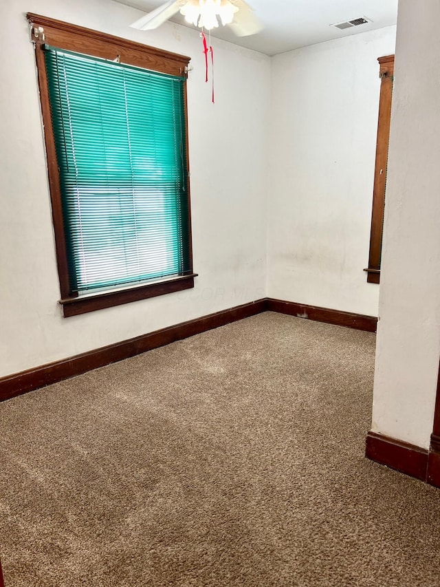 view of carpeted empty room