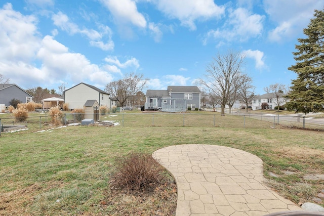 view of yard with a patio area