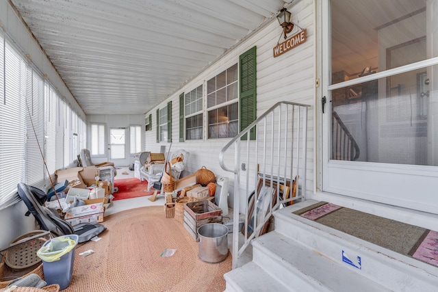 view of sunroom / solarium