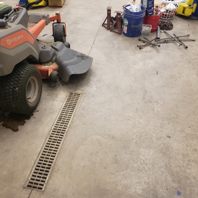 interior details with concrete floors