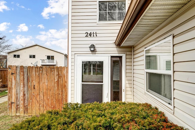 view of entrance to property