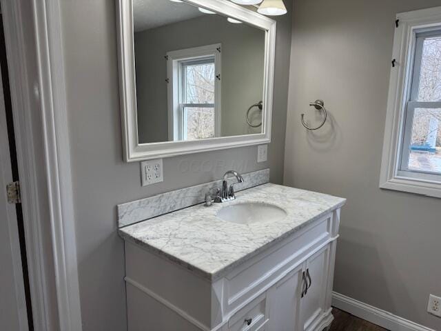 bathroom with vanity