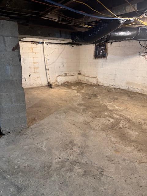 view of basement