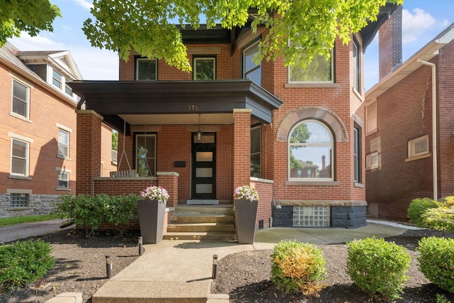 view of front of house with a porch