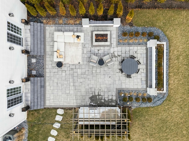 birds eye view of property