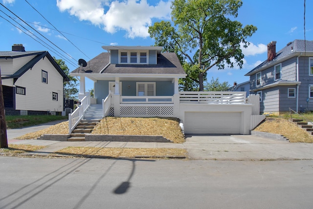 bungalow-style home with a porch