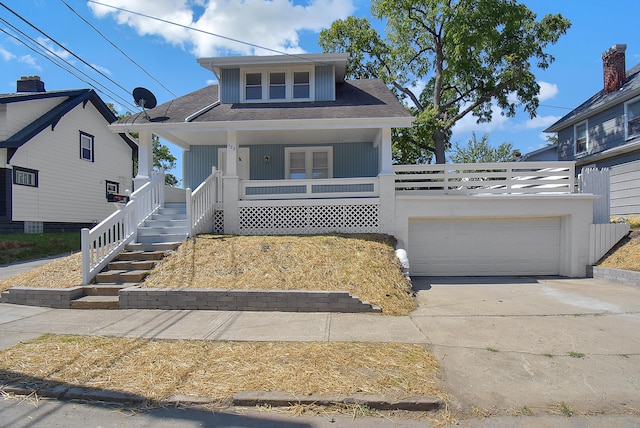 view of front facade with a porch