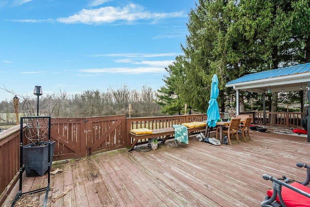 view of wooden terrace