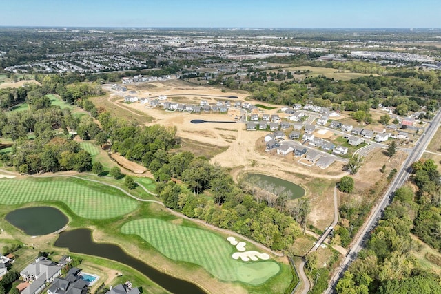 bird's eye view featuring view of golf course