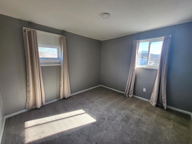 view of carpeted empty room