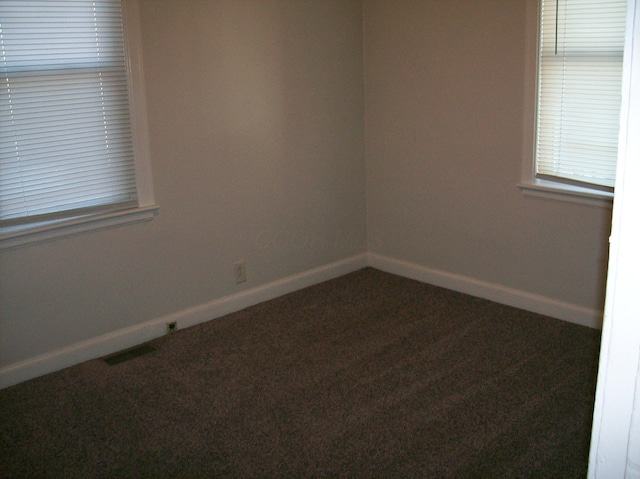 view of carpeted empty room