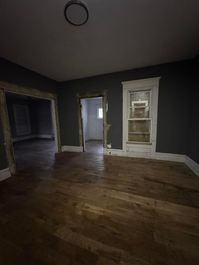 interior space featuring dark hardwood / wood-style floors