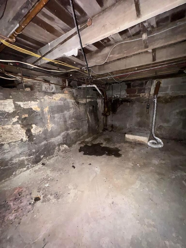 view of basement