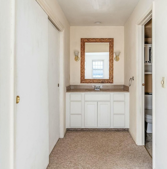 bathroom with vanity