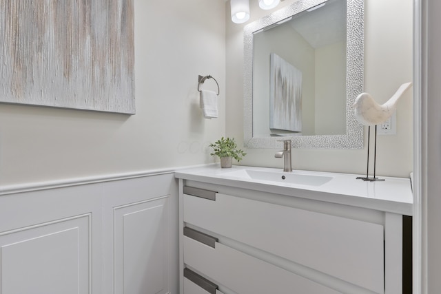 bathroom with vanity