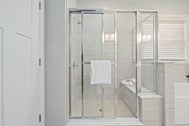 bathroom with an enclosed shower