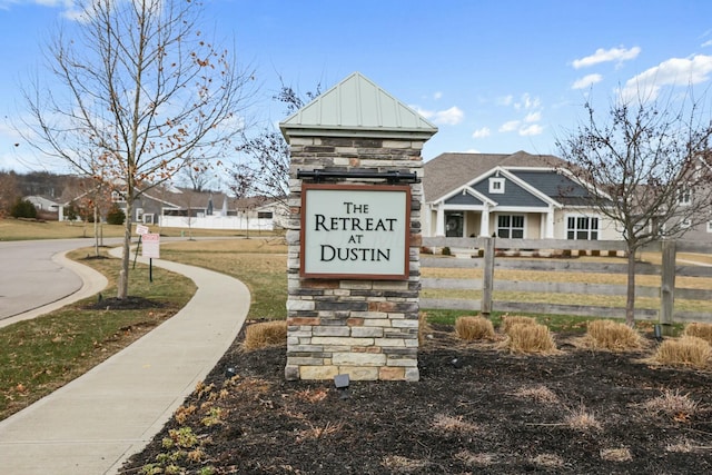 view of community / neighborhood sign