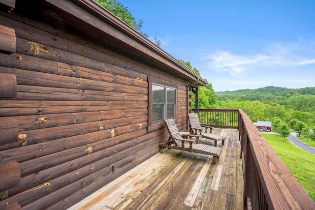 20358 Buena Vista Rd, Rockbridge, OH 43149 - deck featuring a forest view