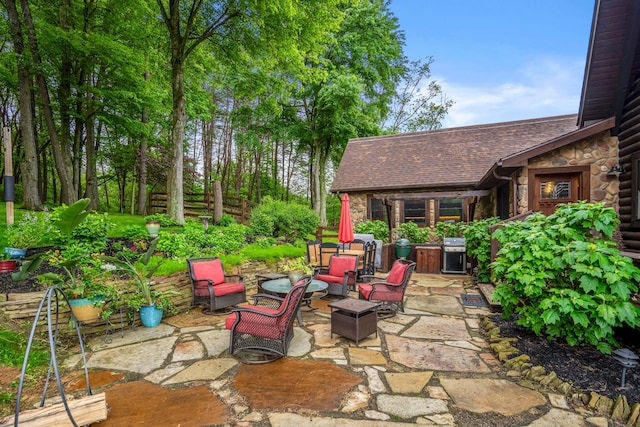 20358 Buena Vista Rd, Rockbridge, OH 43149 - view of patio / terrace with outdoor lounge area and grilling area