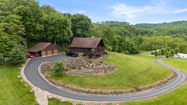 20358 Buena Vista Rd, Rockbridge, OH 43149 - view from above of property with a heavily wooded area