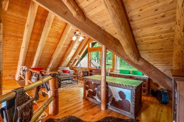 20358 Buena Vista Rd, Rockbridge, OH 43149 - bedroom featuring wooden ceiling and wood-type flooring