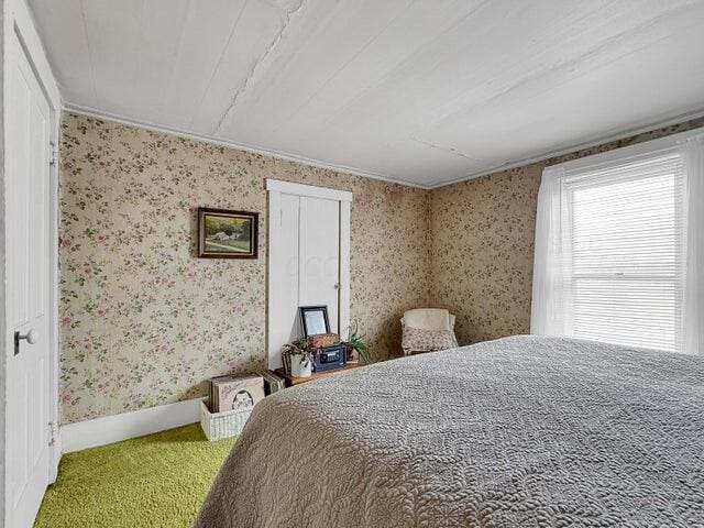 bedroom featuring carpet flooring