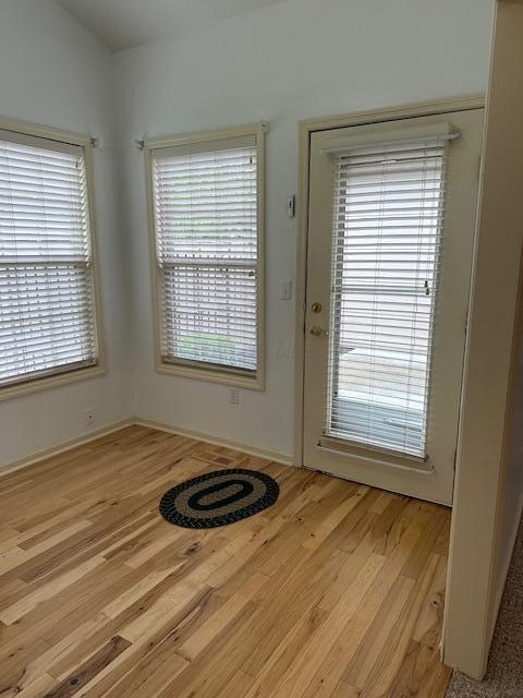 3 Claire Ct, Circleville, OH 43113 - doorway with light wood-style flooring and baseboards