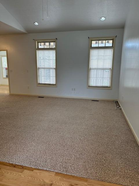 3 Claire Ct, Circleville, OH 43113 - empty room featuring baseboards, light carpet, and recessed lighting