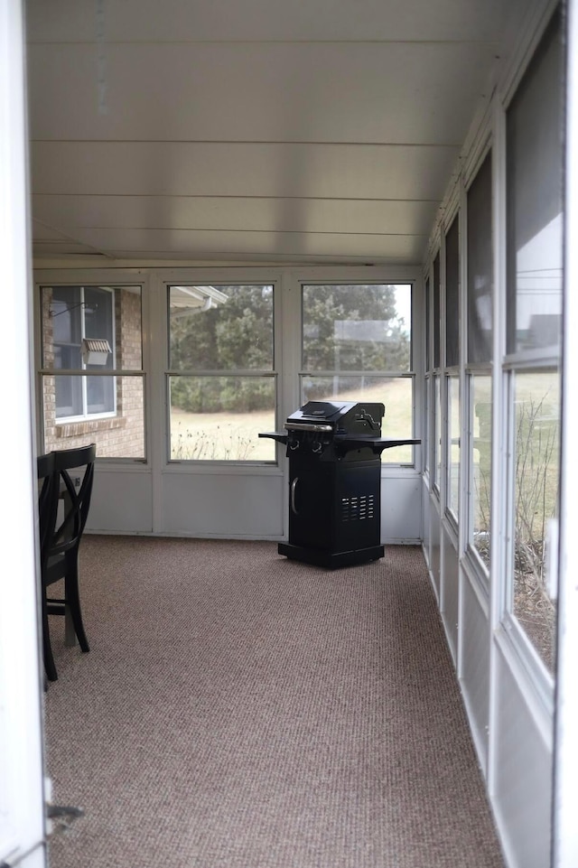 view of sunroom