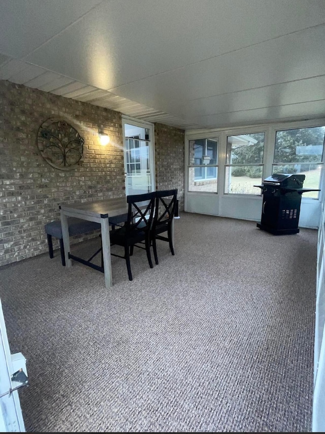 view of sunroom / solarium