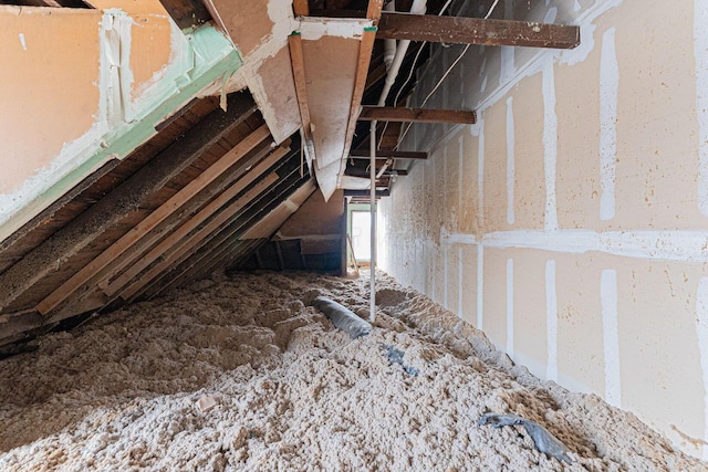 view of attic